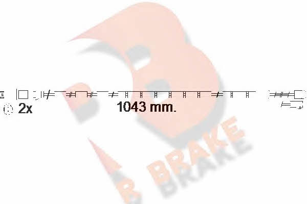 R Brake 610560RB Warning contact, brake pad wear 610560RB