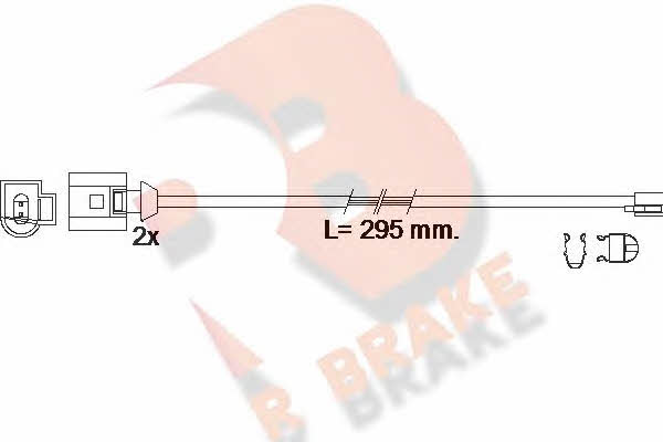 R Brake 610610RB Warning contact, brake pad wear 610610RB