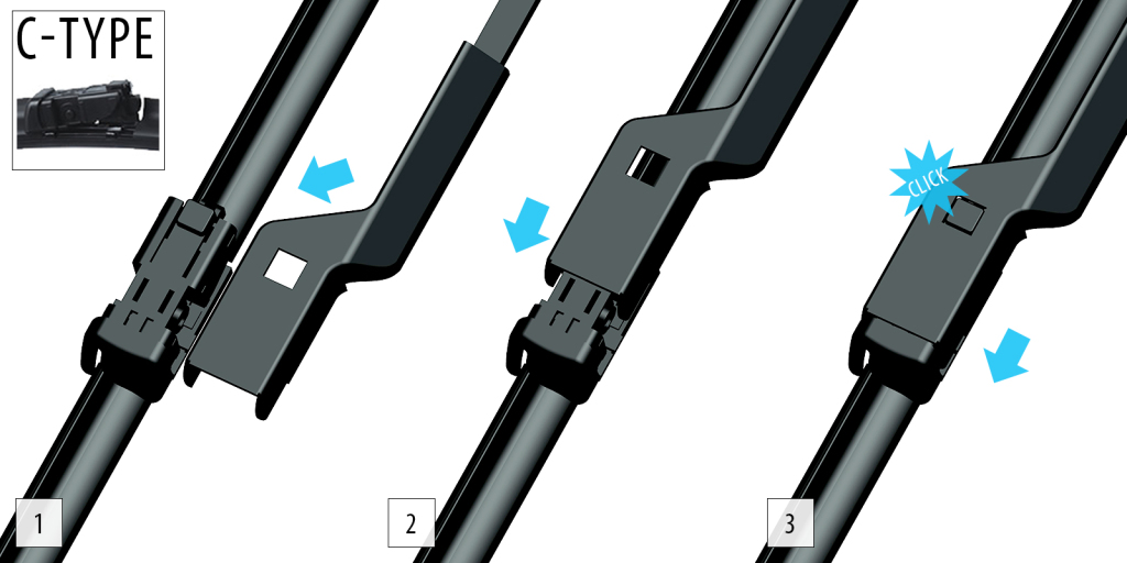 Oximo WCP200250 Set of frameless wiper blades 800/750 WCP200250