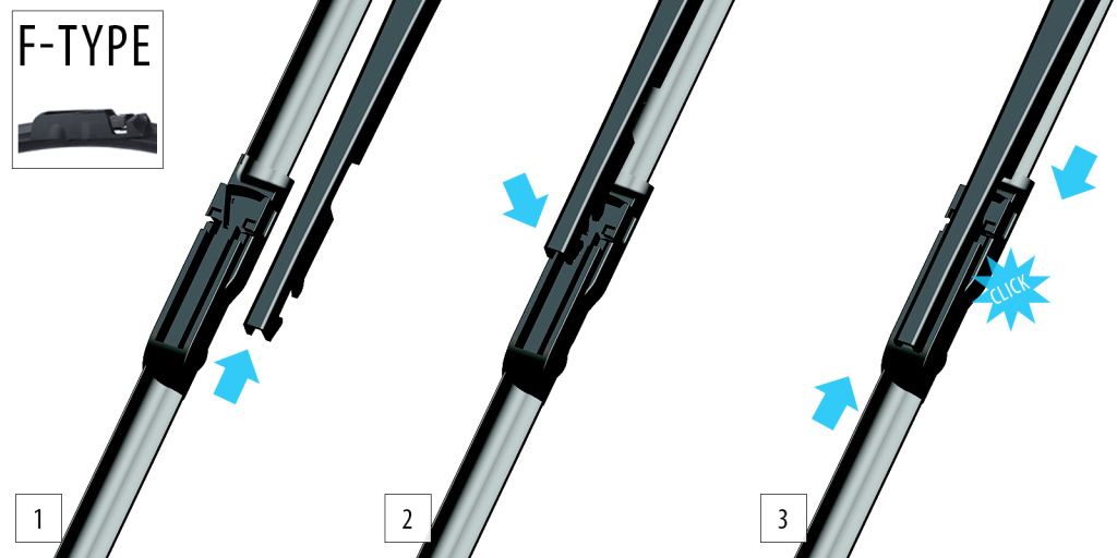 Oximo WF450450 Set of frameless wiper blades 550/550 WF450450