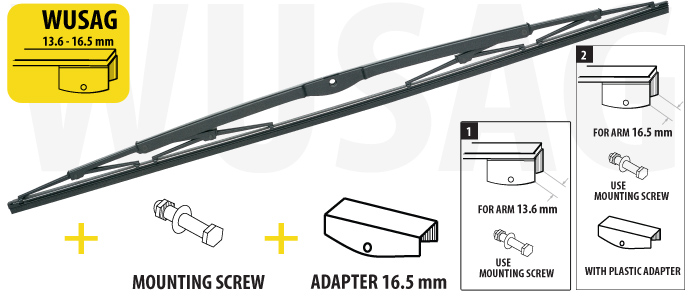 Oximo WUSAG613 Frame wiper blade 600 mm (24") WUSAG613