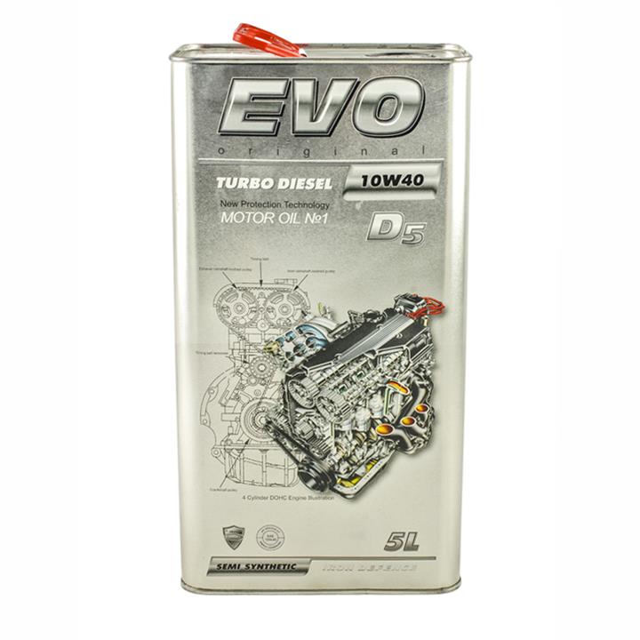 EVO 4291586220326 Engine oil EVO D5 Turbo Diesel 10W-40, 5L 4291586220326